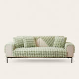 Non-Slip Sofa Cover – Cross Pattern Quilt – Sage Mist