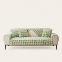 Non-Slip Sofa Cover – Cross Pattern Quilt – Sage Mist
