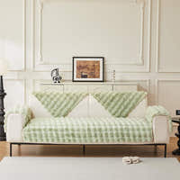 Non-Slip Sofa Cover – Cross Pattern Quilt – Sage Mist