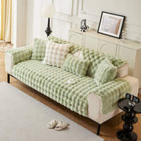 Non-Slip Sofa Cover – Cross Pattern Quilt – Sage Mist