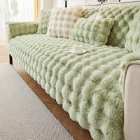 Non-Slip Sofa Cover – Cross Pattern Quilt – Sage Mist