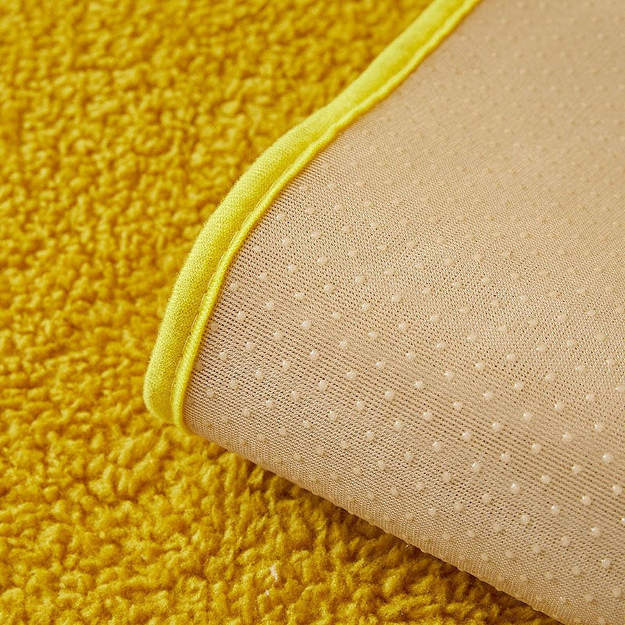 Non-Slip Sofa Cover – Embroidered Print – Honey