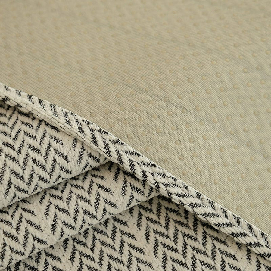 Non-Slip Sofa Cover – Fine Pinstripe – Bouclé Sand