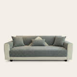 Non-Slip Sofa Cover – Pinstripe Knit – Sage Mist