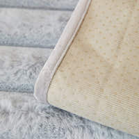 Non-Slip Sofa Cover – Pinstripe Knit – Sky Mist
