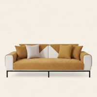 Non-Slip Sofa Cover – Plain Stretch – Caramel