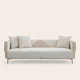 Non-Slip Sofa Cover – Plain Stretch – Ivory Cream