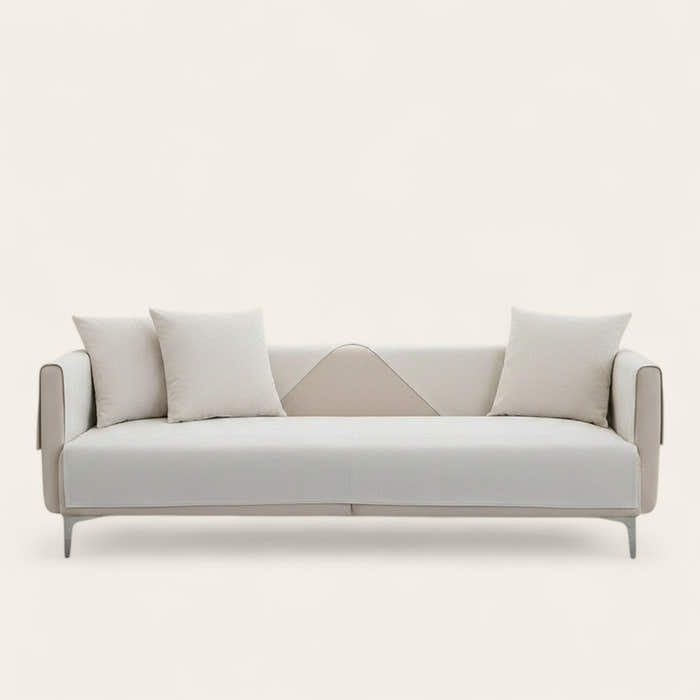 Non-Slip Sofa Cover – Plain Stretch – Ivory Cream