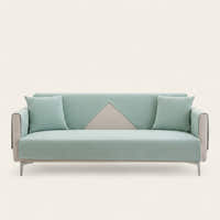 Non-Slip Sofa Cover – Plain Stretch – Sage Mist