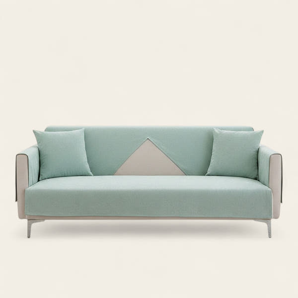 Non-Slip Sofa Cover – Plain Stretch – Sage Mist