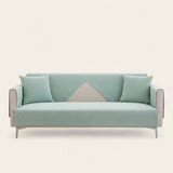 Non-Slip Sofa Cover – Plain Stretch – Sage Mist