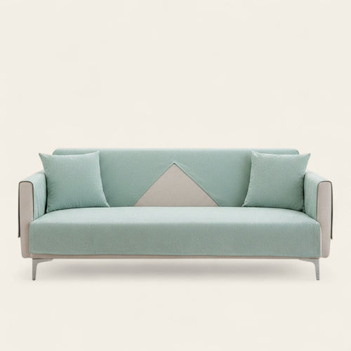 Non-Slip Sofa Cover – Plain Stretch – Sage Mist