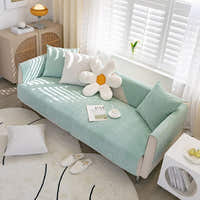 Non-Slip Sofa Cover – Plain Stretch – Sage Mist