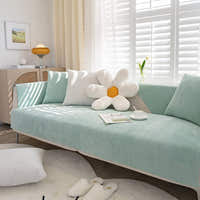 Non-Slip Sofa Cover – Plain Stretch – Sage Mist