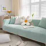 Non-Slip Sofa Cover – Plain Stretch – Sage Mist