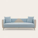Non-Slip Sofa Cover – Plain Stretch – Sky Mist