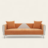 Non-Slip Sofa Cover – Plain Stretch – Terracotta