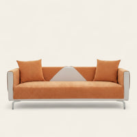 Non-Slip Sofa Cover – Plain Stretch – Terracotta