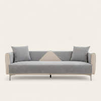 Non-Slip Sofa Cover – Plain Stretch Wide – Pearl Grey