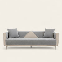 Non-Slip Sofa Cover – Plain Stretch Wide – Pearl Grey