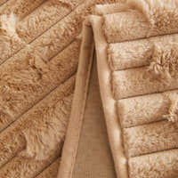 Non-Slip Sofa Cover – Quilted Waffle – Bouclé Sand