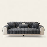 Non-Slip Sofa Cover – Velvet Bubble – Charcoal