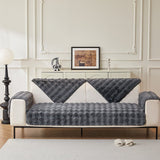 Non-Slip Sofa Cover – Velvet Bubble – Charcoal