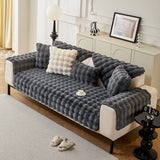 Non-Slip Sofa Cover – Velvet Bubble – Charcoal