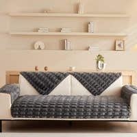 Non-Slip Sofa Cover – Velvet Bubble Sectional – Charcoal
