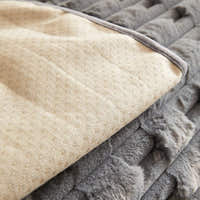 Non-Slip Sofa Cover – Velvet Bubble Sectional – Charcoal