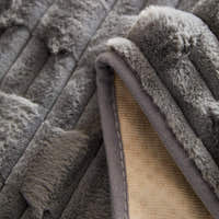 Non-Slip Sofa Cover – Velvet Bubble Sectional – Charcoal