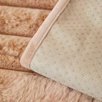 Non-Slip Sofa Cover – Velvet Ribbed – Caramel