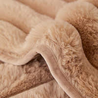 Non-Slip Sofa Cover – Velvet Ribbed – Caramel