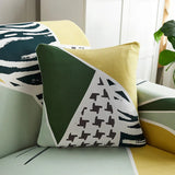 Pillow Cover – Abstract Collage – Mustard