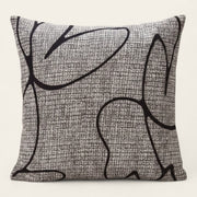 Pillow Cover – Abstract Line Print – Stone