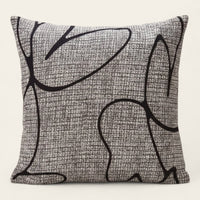 Pillow Cover – Abstract Line Print – Stone