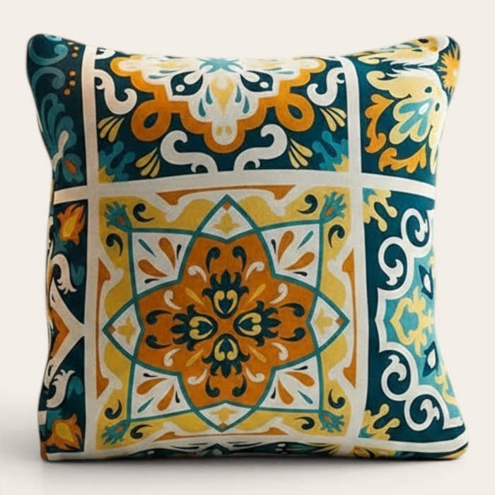 Pillow Cover – Andalusian Tile – Multicolor