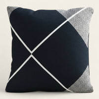 Pillow Cover – Argyle Diamond – Midnight Navy