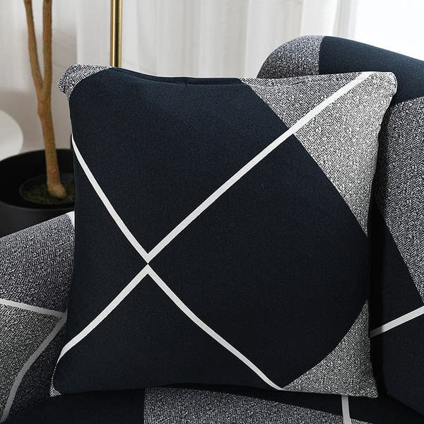 Pillow Cover – Argyle Diamond – Midnight Navy