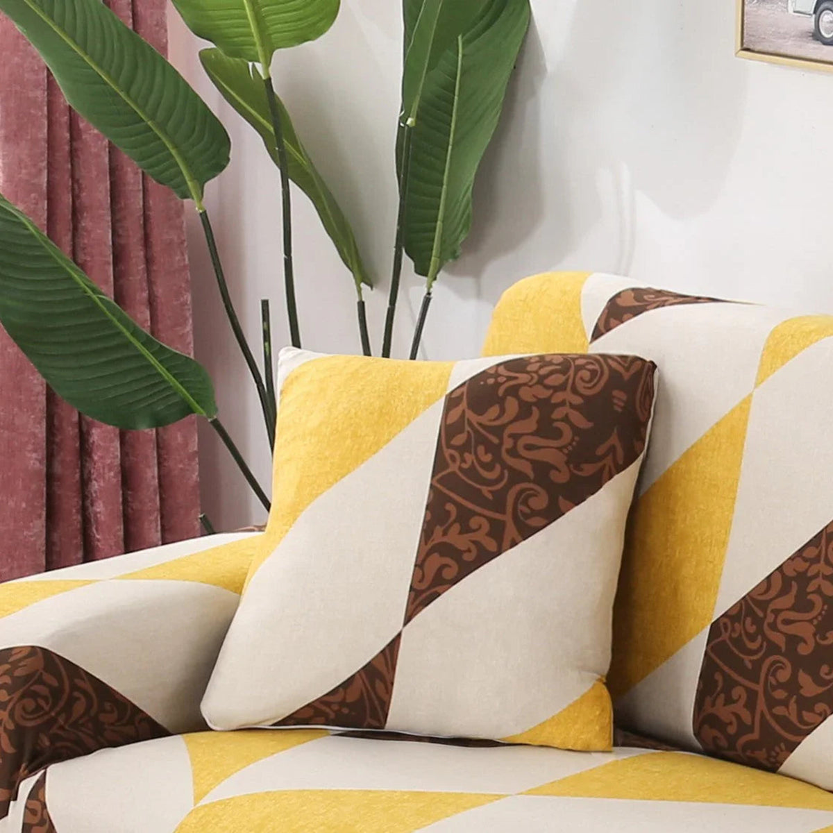Pillow Cover – Asian Calligraphy Print – Multicolor