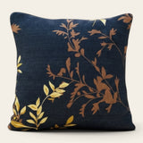 Pillow Cover – Autumn Branch Print – Midnight Navy