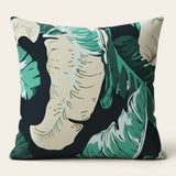 Pillow Cover – Banana Leaf Print – Forest