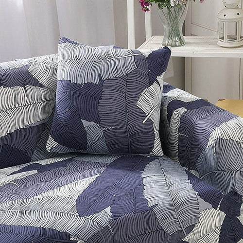 Pillow Cover – Banana Leaf Print – Midnight Navy