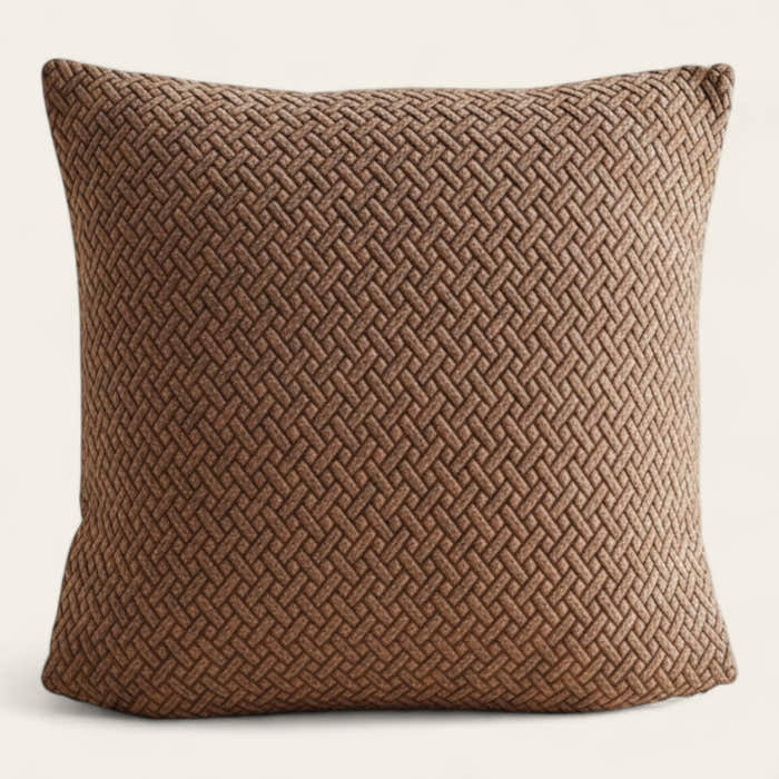 Pillow Cover – Basket Weave – Caramel