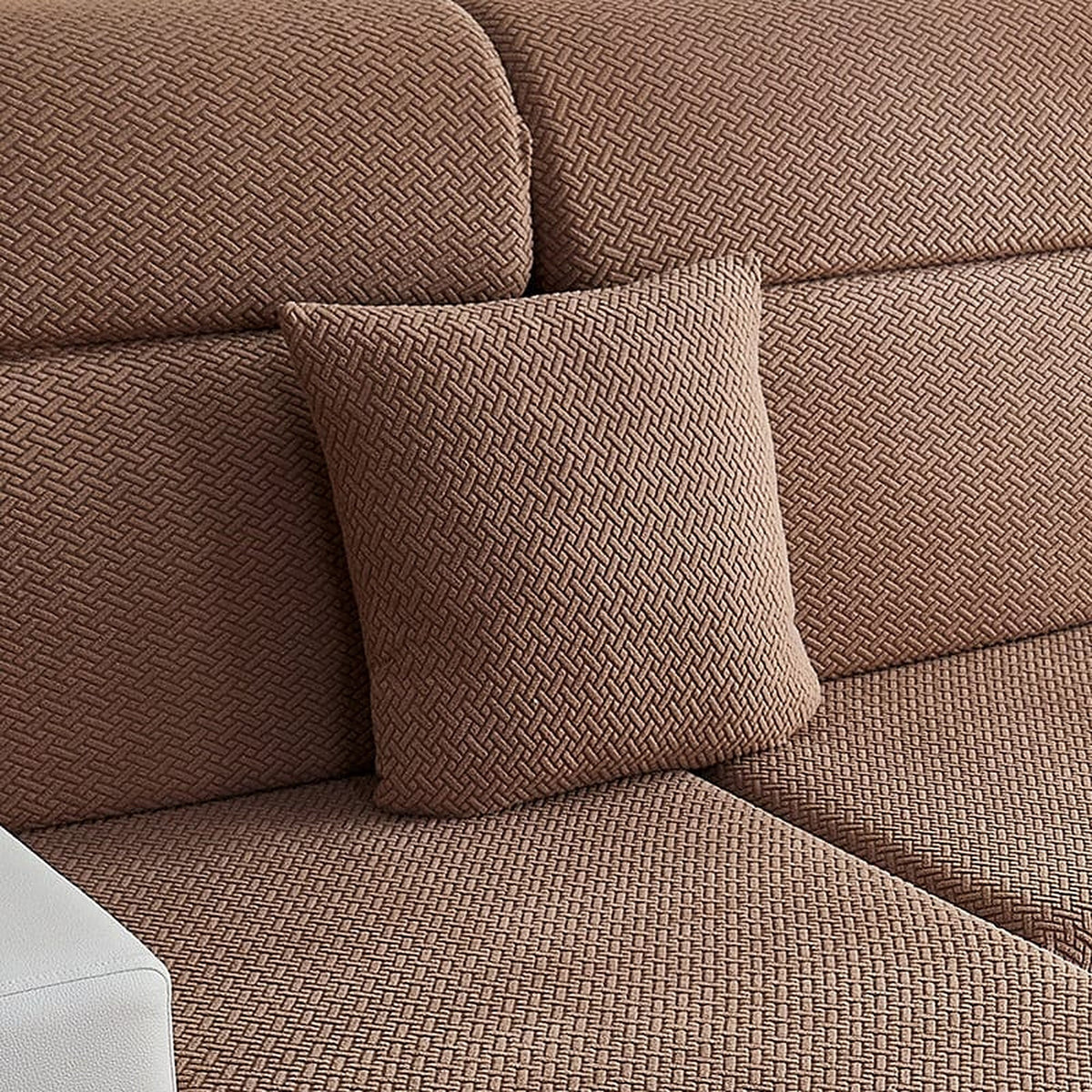 Pillow Cover – Basket Weave – Caramel