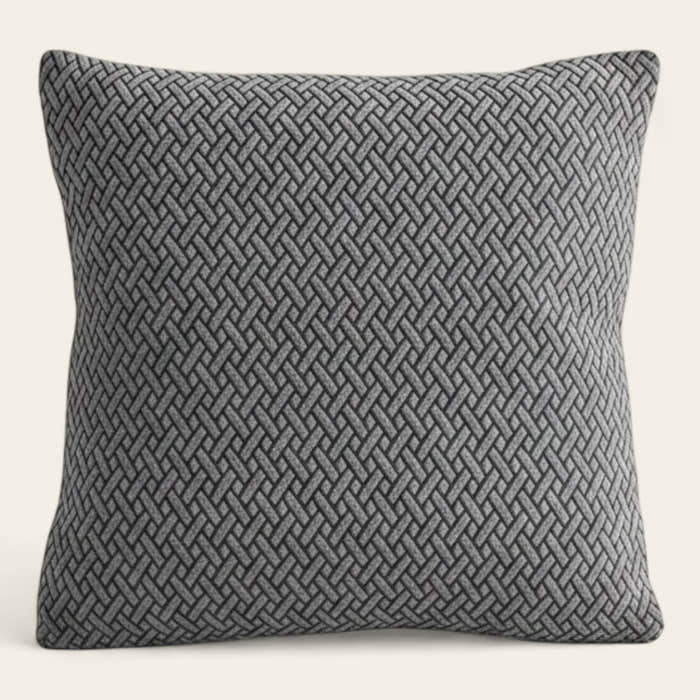 Pillow Cover – Basket Weave – Charcoal