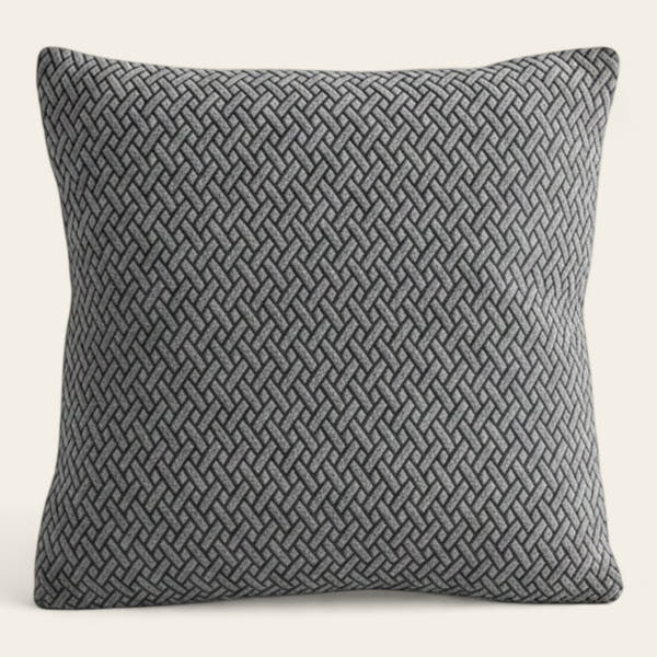 Pillow Cover – Basket Weave – Charcoal
