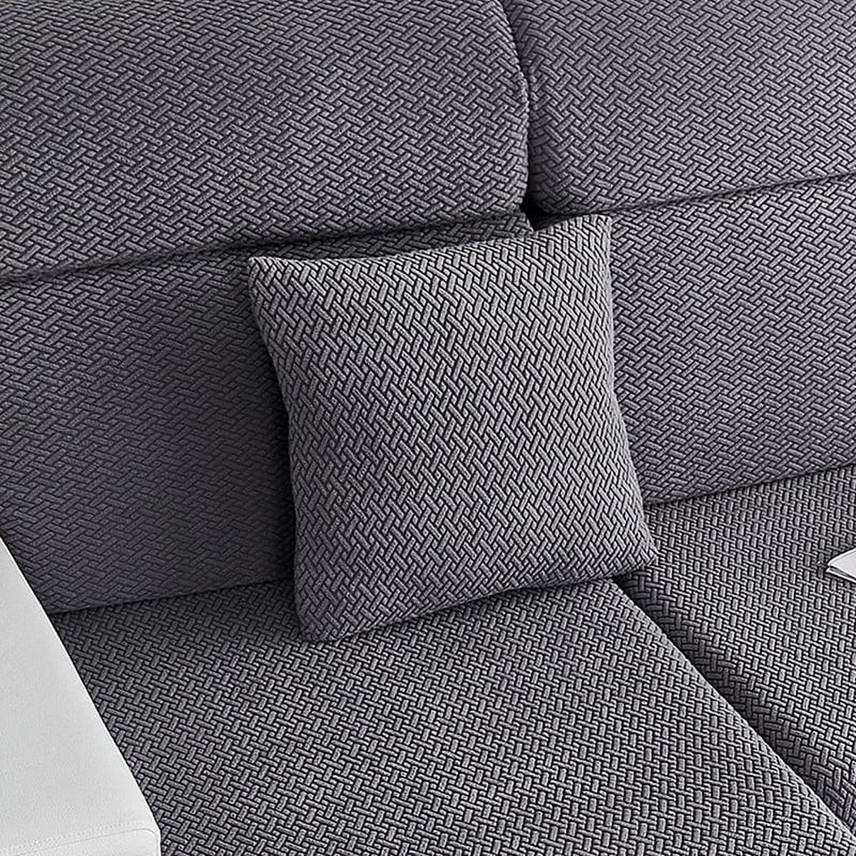 Pillow Cover – Basket Weave – Charcoal
