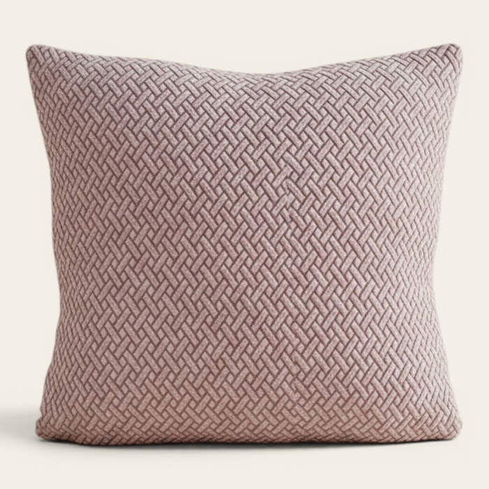 Pillow Cover – Basket Weave – Lavender Mist