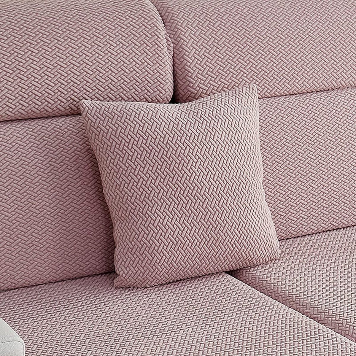 Pillow Cover – Basket Weave – Lavender Mist
